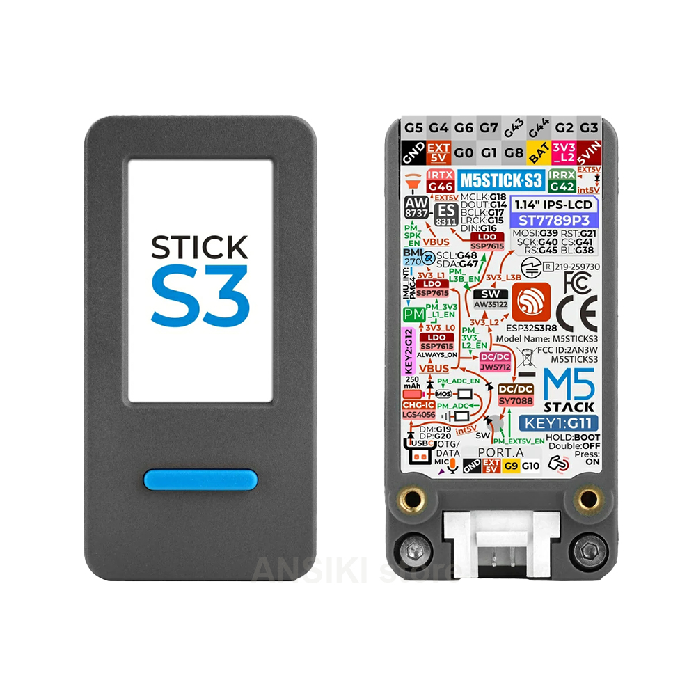 M5Stack - M5Stack M5StickS3 ESP32-S3: Портативный комплект для